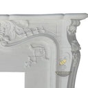 White Fireplace Marble 51" Tall