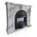 Italian Volakas Marble Mantel 47" Tall