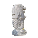 Lion Fish Fountain White Marble Mythical Guardian