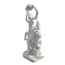 Marble sculpture for sale white marble dancing mother with cherubs