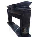 Black Marble Fireplace Mantel 55" Tall