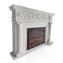 Fireplace With White Marble 47" Tall