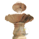 3 Tier Water Fountain Sunset Red Marble Cascading Water Feature 110" Tall