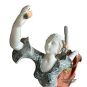 Large Marble Sculpture in white marble + bright red marble - Image 5