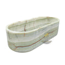 Green Onyx Translucent Oval Trough 70.87" Long