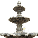Tiered Bird Bath With Variegated Marble 110" Tall