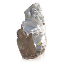 Koi and Waves Stone Carving