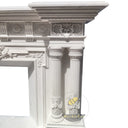 Marble Mantel Classical White Fireplace 59" Tall
