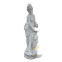 Garden Lady Statue in White marble - Image 4