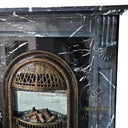 Marble Mantel Contemporary White Fireplace Surround 53" Tall