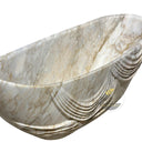 Luxury Bathtub | Calacatta Imperiale Stone Free-standing Carved 70.87" Long