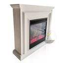 White Marble Hearth 47" Tall