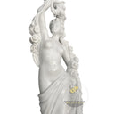 White Marble Statue White Marble Floral Garden Goddess Flora