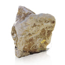 Abstract-style marble relief of Guanyin (or Buddha), carved in raw stone with antique grotto inspiration.