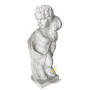 Stone statuary white marble cherub garden set