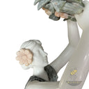 Large Marble Sculpture in white marble + bright red marble - Image 6