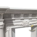 Marble Mantel Classical White Fireplace 59" Tall