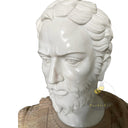 Custom Marble Bust in Beige marble + white marble - Image 6