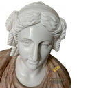 Custom Marble Bust in Beige marble + white marble - Image 6