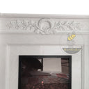 White Marble Fire Surround And Hearth 45" Height