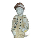 Garden Marble statue for sale in white marble + yellow onyx - Image 6