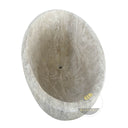 Freestanding Marble Tub | Beige Travertine Deep Oval 70.87" Long