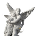 Custom Stone Statues Cupid Embracing Psyche White Marble