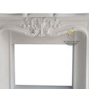 Marble Mantel Rococo Fireplace 49" Tall