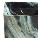 Dark Green Jade Pedestal Sink | Shangri-La Jade 33.46" Tall