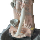 fountain sculpture in Red marble + White Marble - Image 6