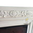 Fireplace With White Marble 47" Tall