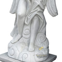 Marble sculpture for sale of White marble angel with scroll