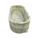 Green Onyx Translucent Oval Trough 70.87" Long