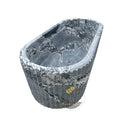 Grey Marble Bathtub | Orobico Veined Sculpted 70.87" Long
