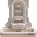 Cascading wall mounted water feature with Tiered Bowls 69" Tall