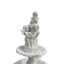 Cascading Marble Statuary Fountain with Playful Cherub Statue 65" tall