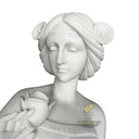 Marble sculpture of Flower Maiden in White Marble