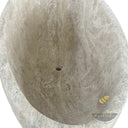 Freestanding Marble Tub | Beige Travertine Deep Oval 70.87" Long
