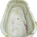 Green Onyx Translucent Oval Trough 70.87" Long