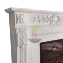 White Marble Fire Surround And Hearth 45" Height