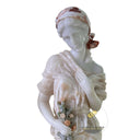 Garden Marble statue for sale in white marble + yellow onyx - Image 7