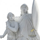 Marble Sculpture for Sale of White Marble Warrior and Youth
