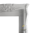 White Marble Fireplace Mantel 51" Height