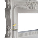 Marble Mantel Rococo Fireplace 49" Tall