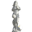 Four season goddess Garden Statue in White marble - Image 5