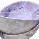 Pink Marble Bathtub | Pink Violet Swirl Oval Soaking 64.96" Long