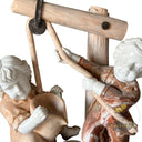 statue fountain in Red marble + White Marble + Black limestone - Image 7