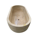 Marble Tub | Egyptian Beige Polished Oval Soaking 68.90" Long