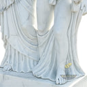 Large stone garden ornament of Athena and Hermes in White Marble