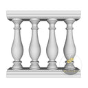 Beige Granite Step Railings